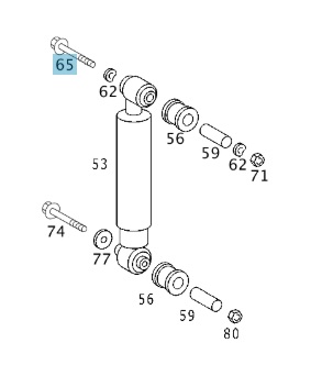 Rear Shock Absorber-3500 KYB  2002-2006